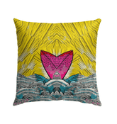 Chic and weather-resistant Surfing 5 32 pillow, perfect for adding a touch of elegance to your patio.